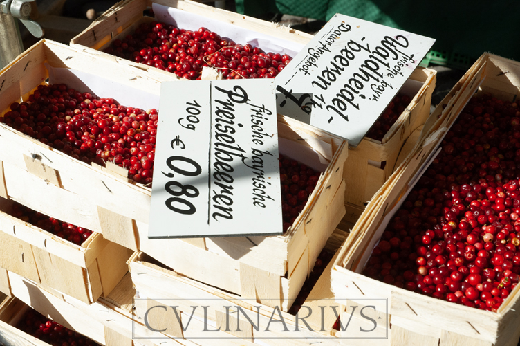 Preiselbeeren op de markt in Münster